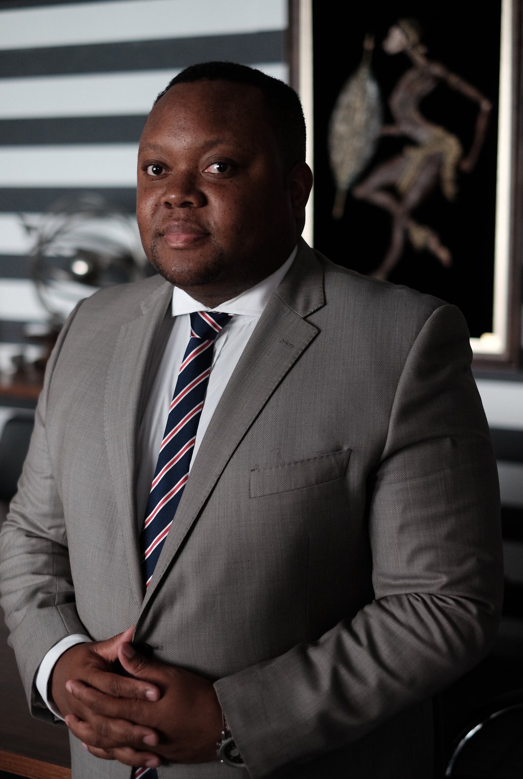 Richard Ngwenya in the Nisela offices
